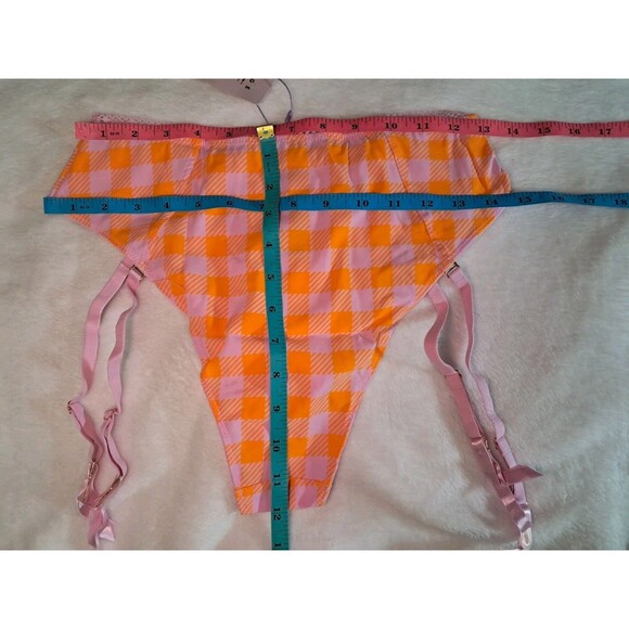 Savage Fenty Size M Gingham Remix High-Waist Cheeky Undie Garter Check’d Out NWT - Picture 8 of 9